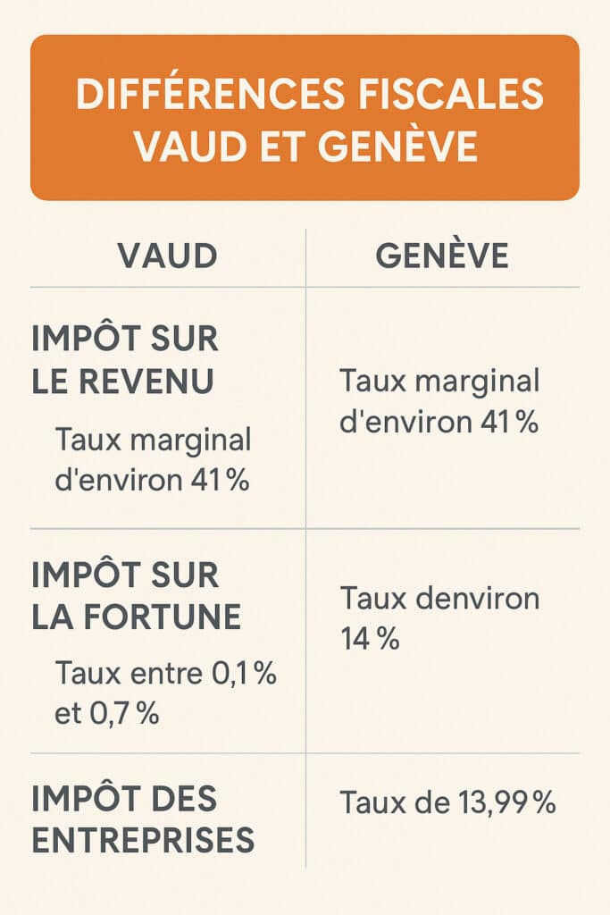 fiscalité vaud geneve